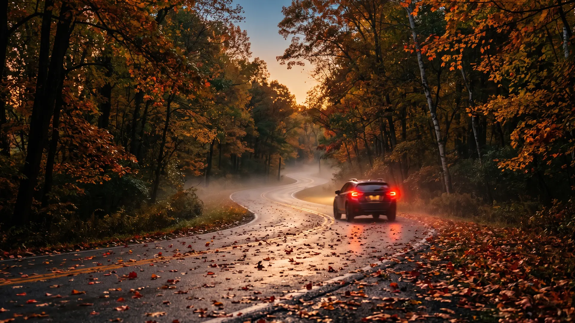 fall driving safety tips
